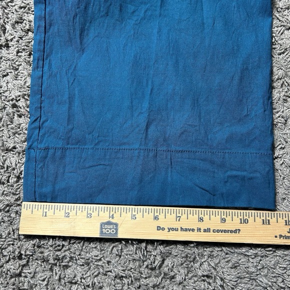 Maeve Pants Women's 33 The Colette Wide Leg Crop Trousers Teal Linen Blend Boho - Picture 5 of 7